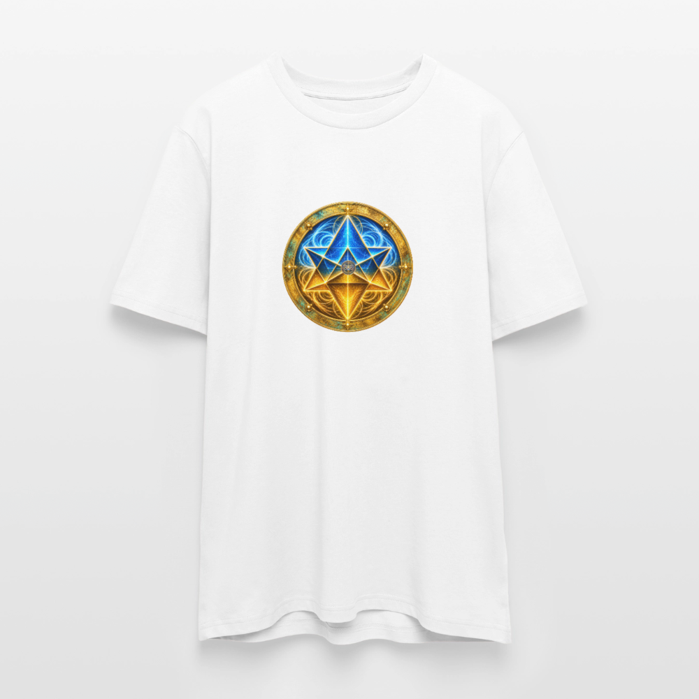 Unisex Bio-T-Shirt MER KA BA AUFSTIEGSCODE 888 - Weiß