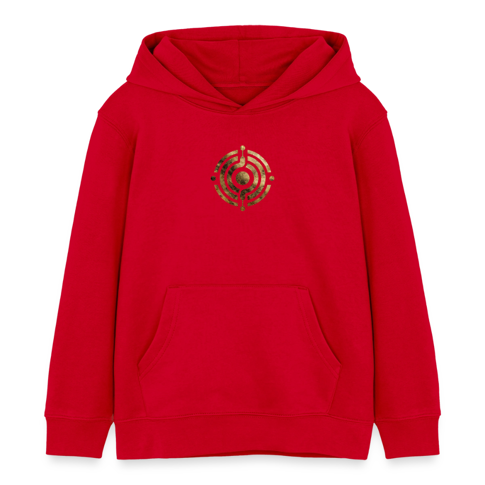 Kinder Organic Hoodie Mini Cruiser "Monade" - Rot