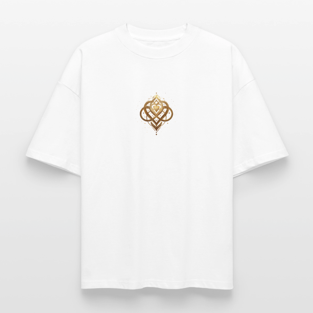Heavyweight Unisex Bio T-Shirt "Agape" - Weiß