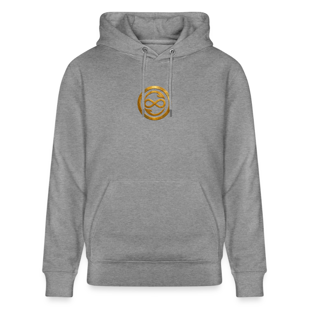 Unisex Bio-Hoodie ANIMA AETERNA - Hellgrau marmoriert