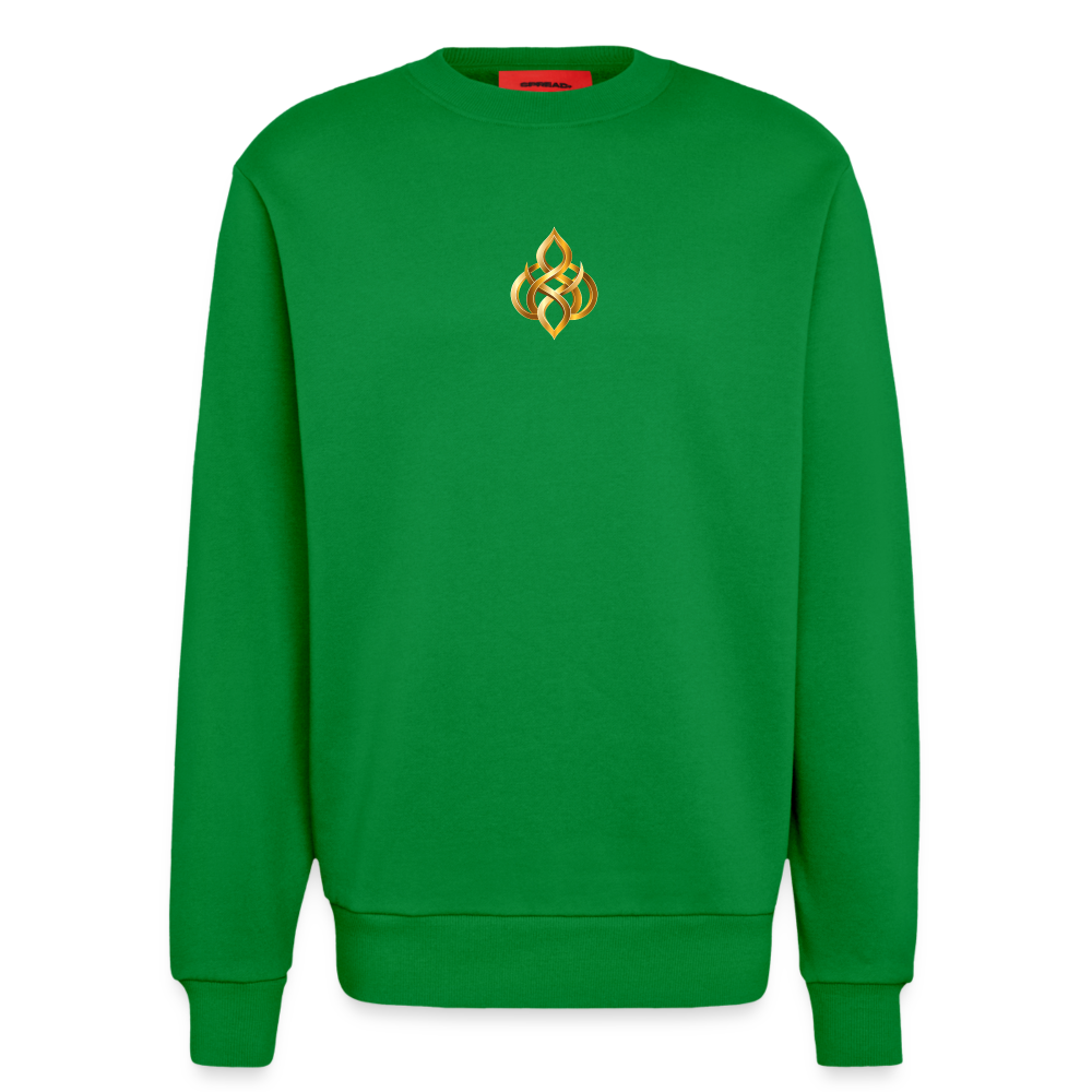 chiSign Quantenheilsymbol Zentrum und Ausgeglichenheit Organic Relaxed Crew Neck Made in EU - City Green