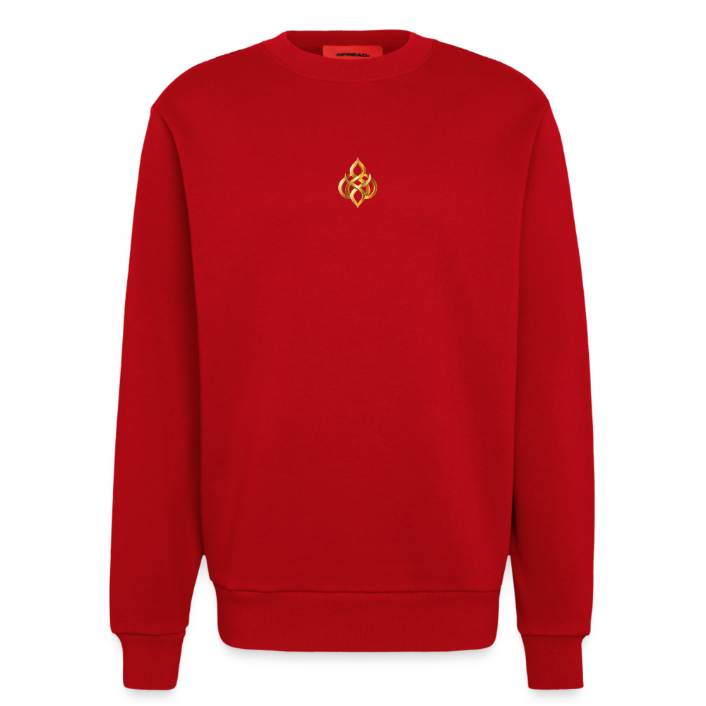 Organic Relaxed Crew Neck Made in EU - Rot