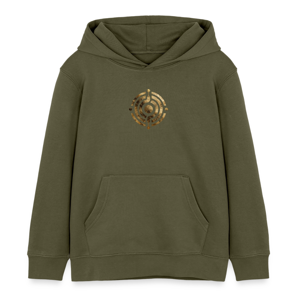 Kinder Organic Hoodie Mini Cruiser "Monade" - Khaki