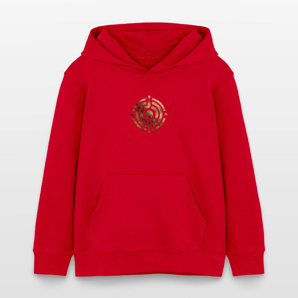 Kinder Organic Hoodie Mini Cruiser "Monade" - Rot