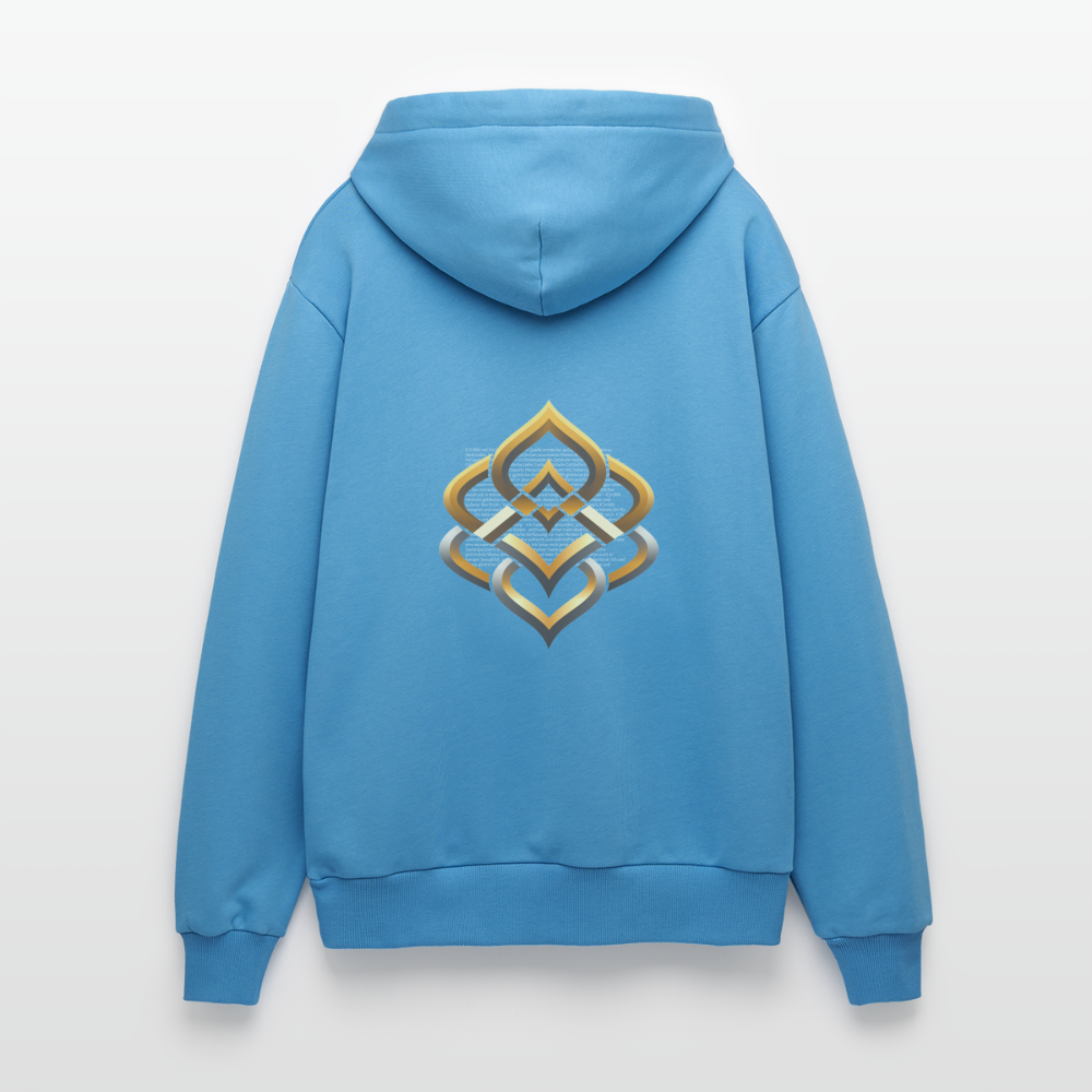 chiSign Organic Relaxed Hoodie Made in EU -  Sol Blue