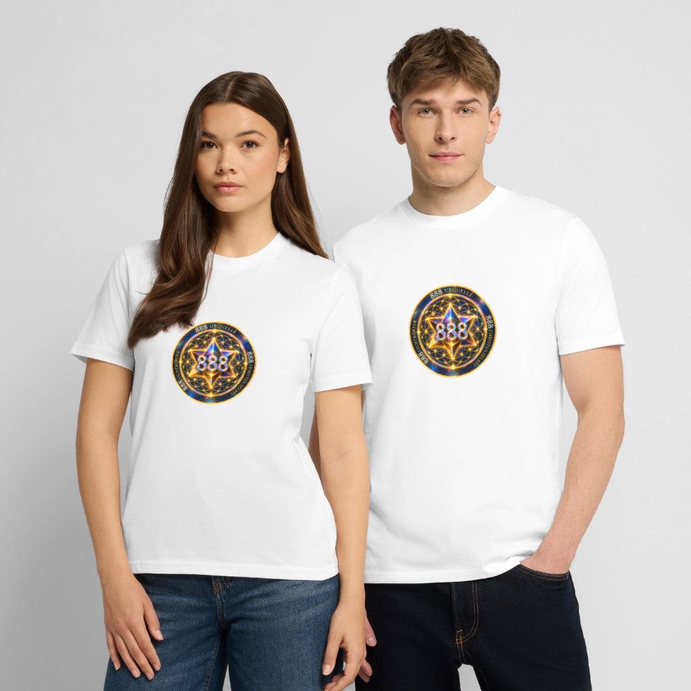 Unisex Bio-T-Shirt 888 Lichtköper - Weiß