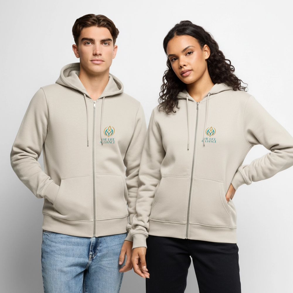 unisex Premium Kapuzenjacke THE LIFE ALLIANCE - Beige