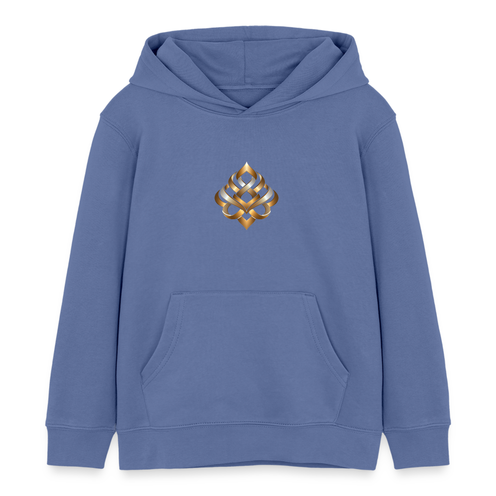 chiSign Quantenheilsymbol Kreativität und Kinder Stanley/Stella Kinder Bio-Hoodie Mini Cruiser - Blau