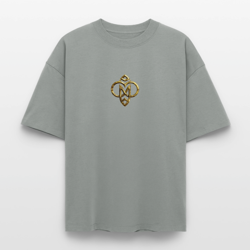 Heavyweight Unisex Bio T-Shirt "Höchste Monade" - Nebelgrau