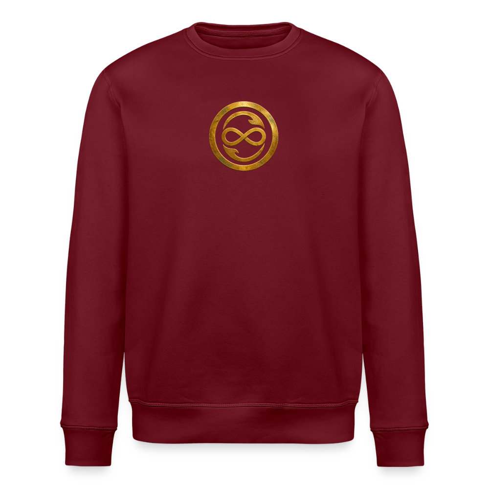 Unisex Bio-Sweatshirt ANIMA AETERNA - Burgunderrot