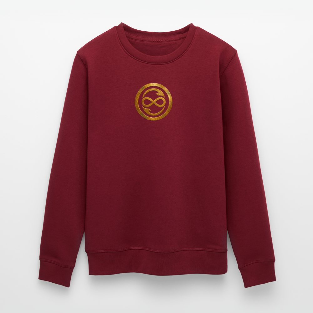 Unisex Bio-Sweatshirt ANIMA AETERNA - Burgunderrot