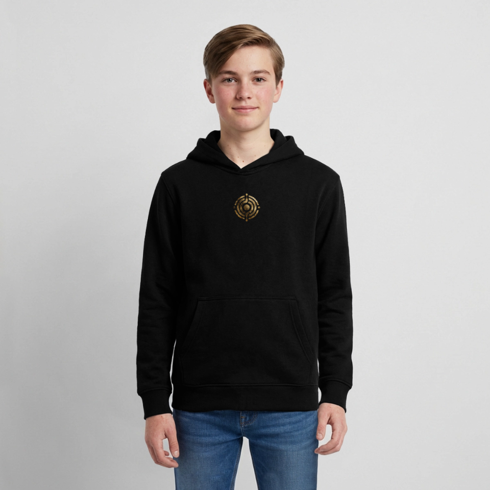 Teenager Organic Hoodie Mini Cruiser "Monade - Schwarz