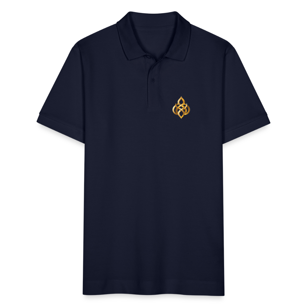 chiSign Quantenheilsymbol Zentrum und Ausgeglichenheit Stanley/Stella Unisex Bio-Poloshirt PREPSTER - Navy