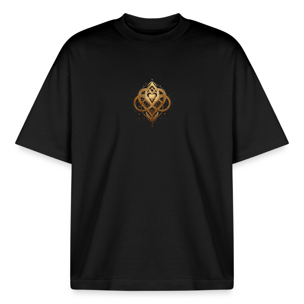 Heavyweight Unisex Bio T-Shirt "Agape" - Schwarz