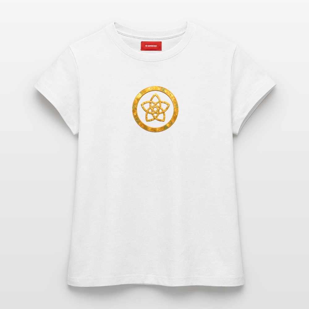 Frauen Supima Cotton T-Shirt – CONCORDIA – Symbol der Harmonie - Weiß