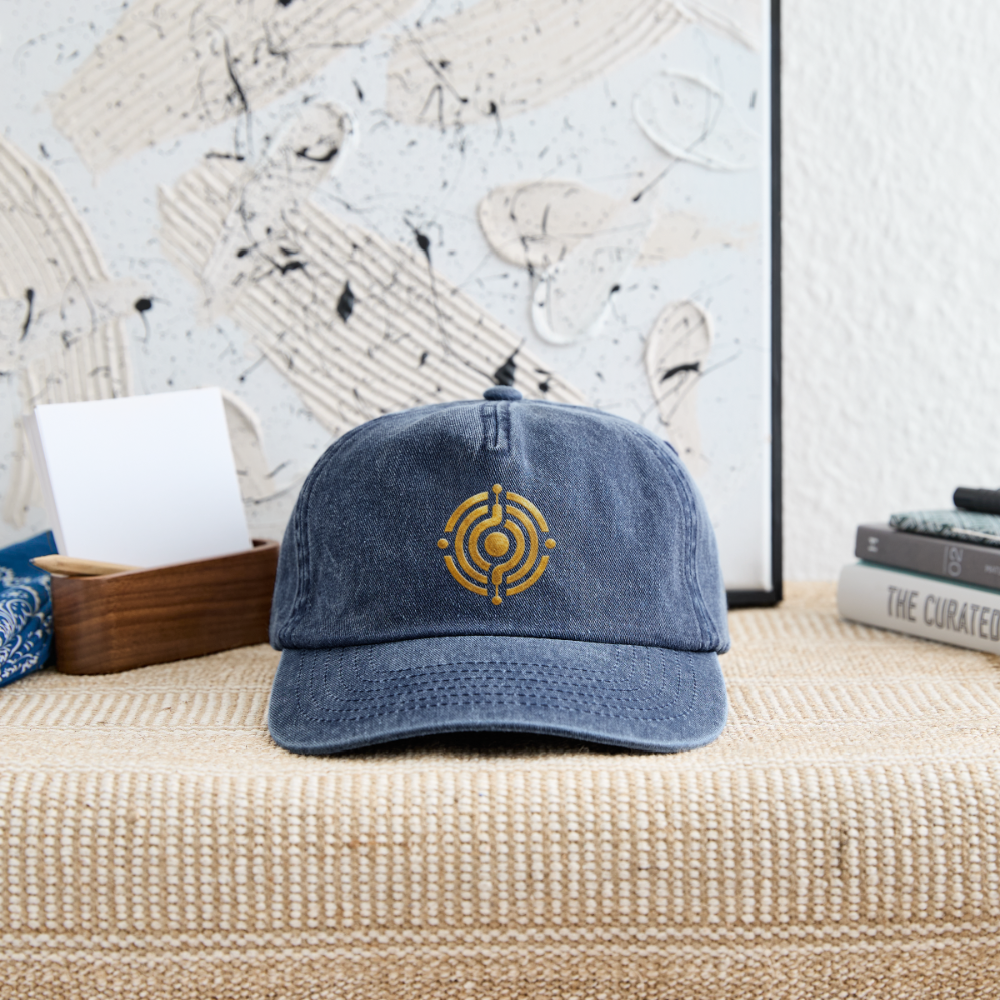 Relaxed Vintage Cap Symbol Effatá - Vintage Denim