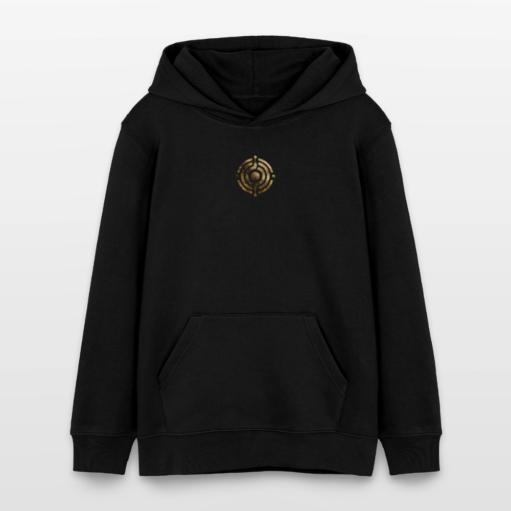 Teenager Organic Hoodie Mini Cruiser "Monade - Schwarz