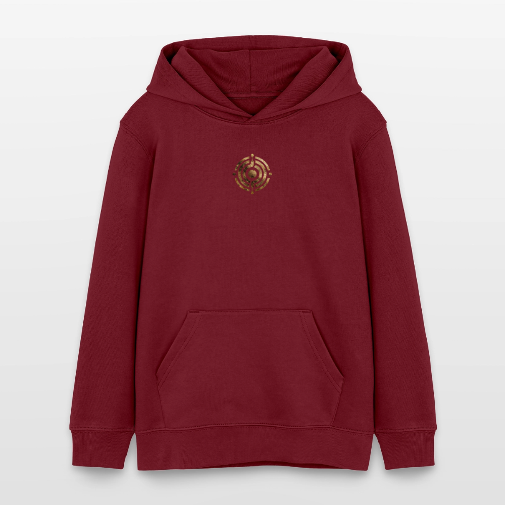Teenager Organic Hoodie Mini Cruiser "Monade - Burgunderrot