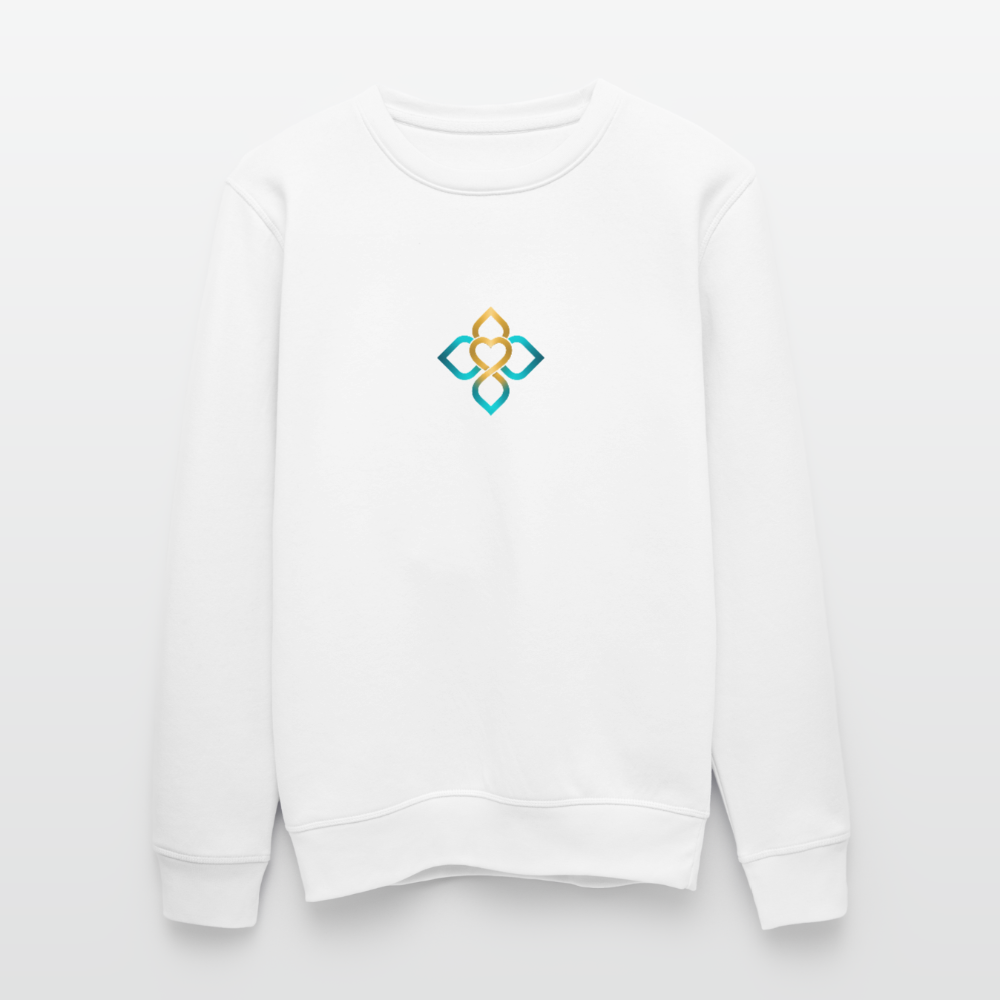 Unisex Bio-Sweatshirt Frieden beginnt in mir - Weiß