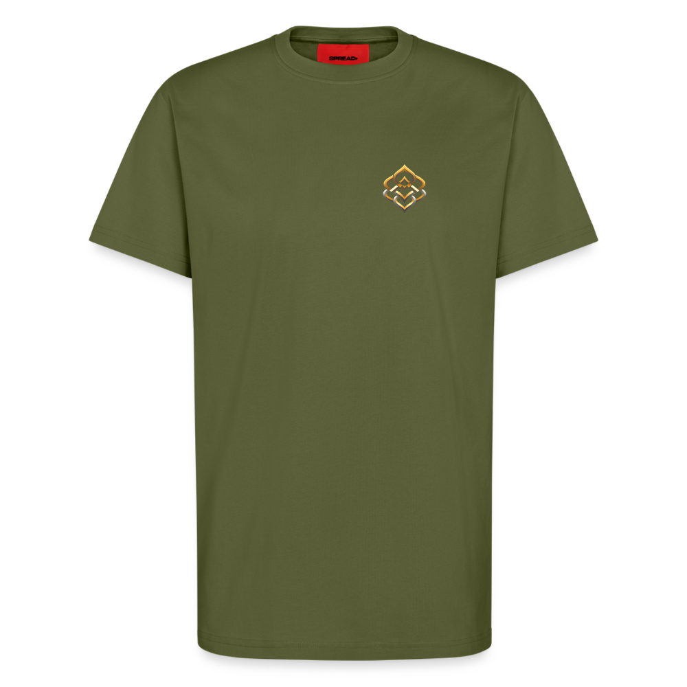 chiSign Organic Relaxed T-Shirt Made in EU - MOSS GREEN