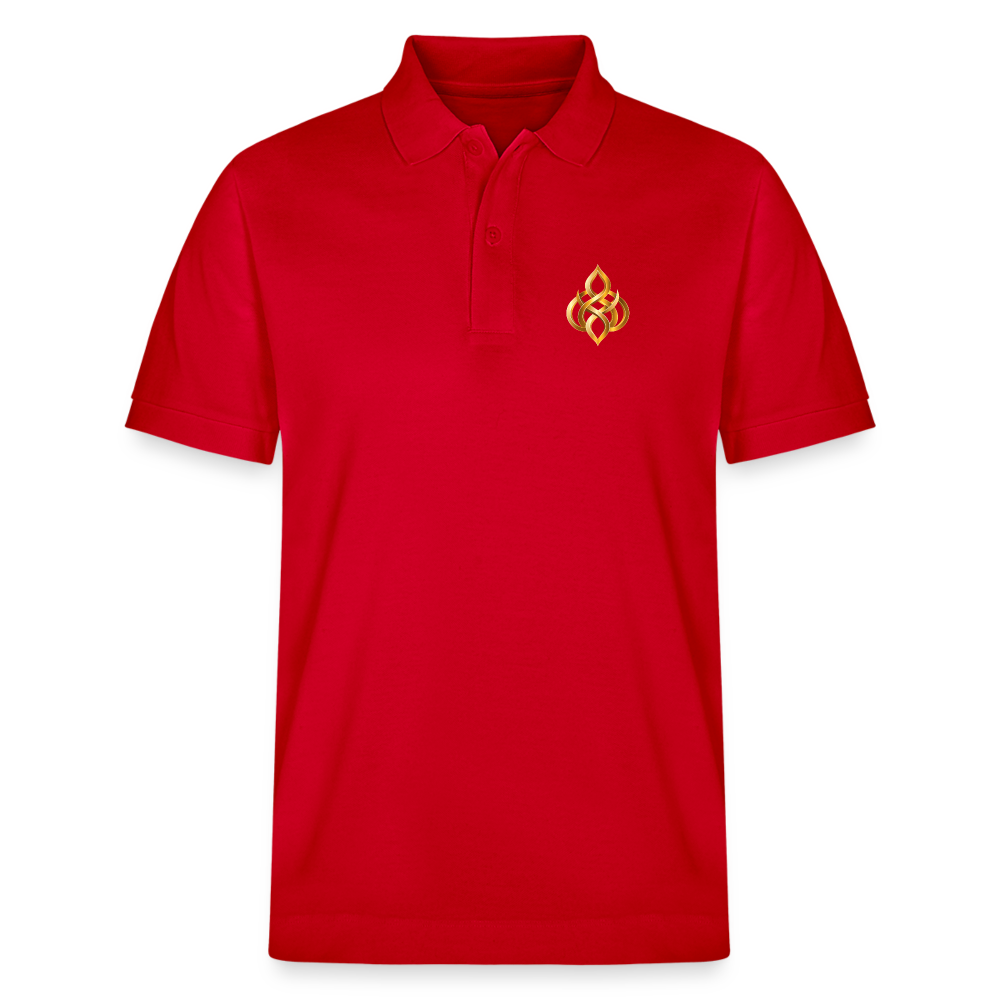 chiSign Quantenheilsymbol Zentrum und Ausgeglichenheit Stanley/Stella Unisex Bio-Poloshirt PREPSTER - Rot