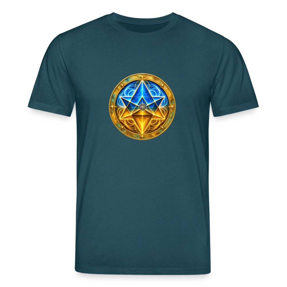 Unisex Bio-T-Shirt MER KA BA AUFSTIEGSCODE 888 - Dunkles Petrol