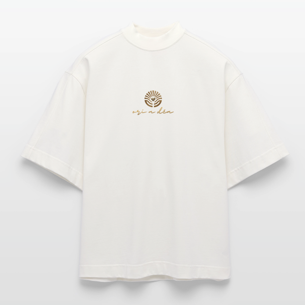Heavyweight Oversized Organic Boxy T-Shirt Made in EU ORI A DÉA - OFF WHITE