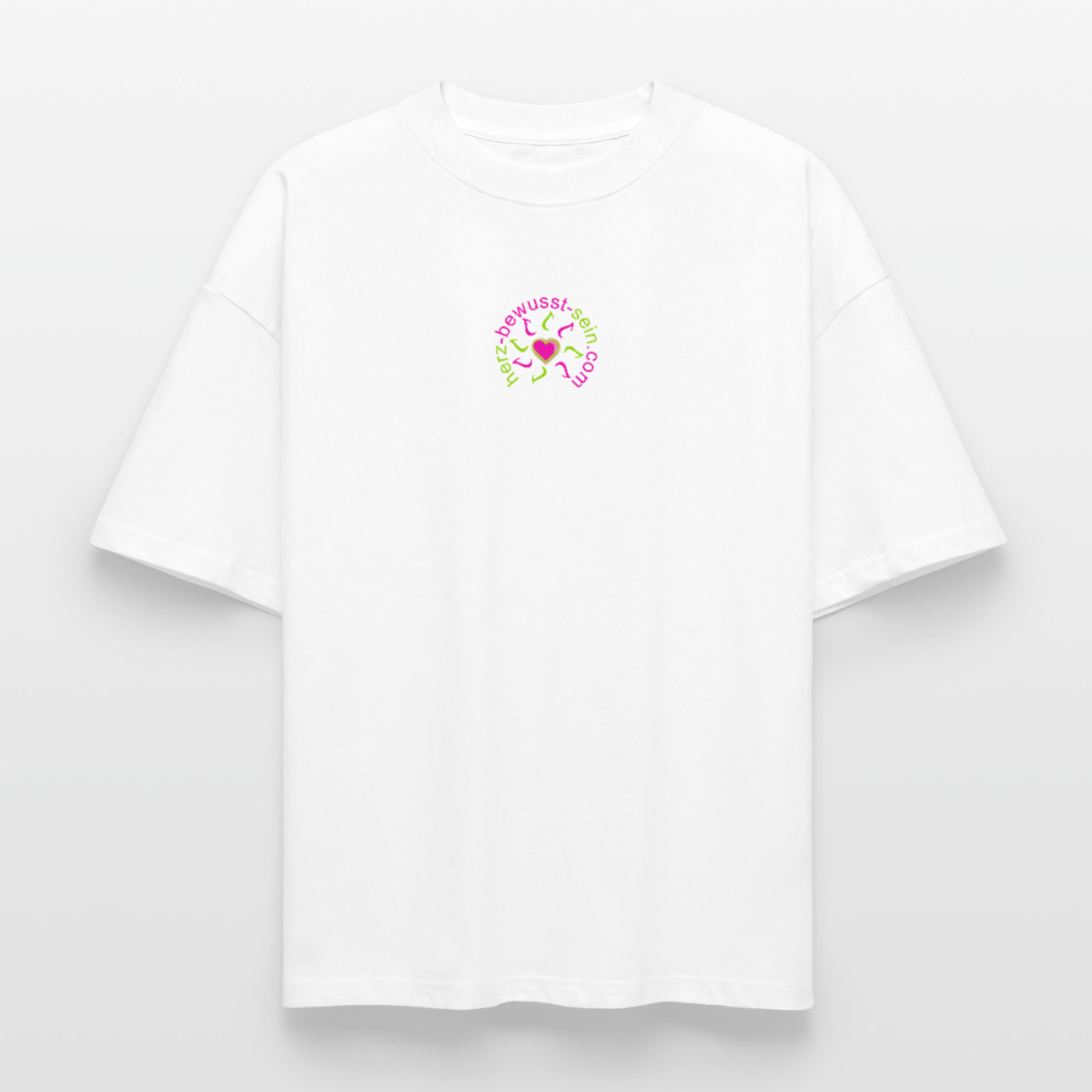 Heavyweight Unisex Organic T-Shirt Herz-bewusst-sein - Weiß