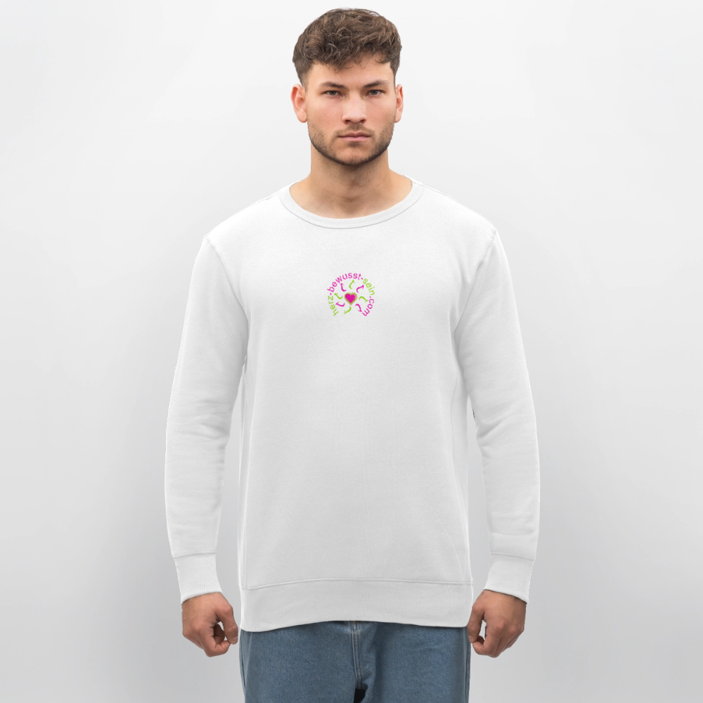 Unisex Bio-Sweatshirt Herz-bewusst-sein - Weiß