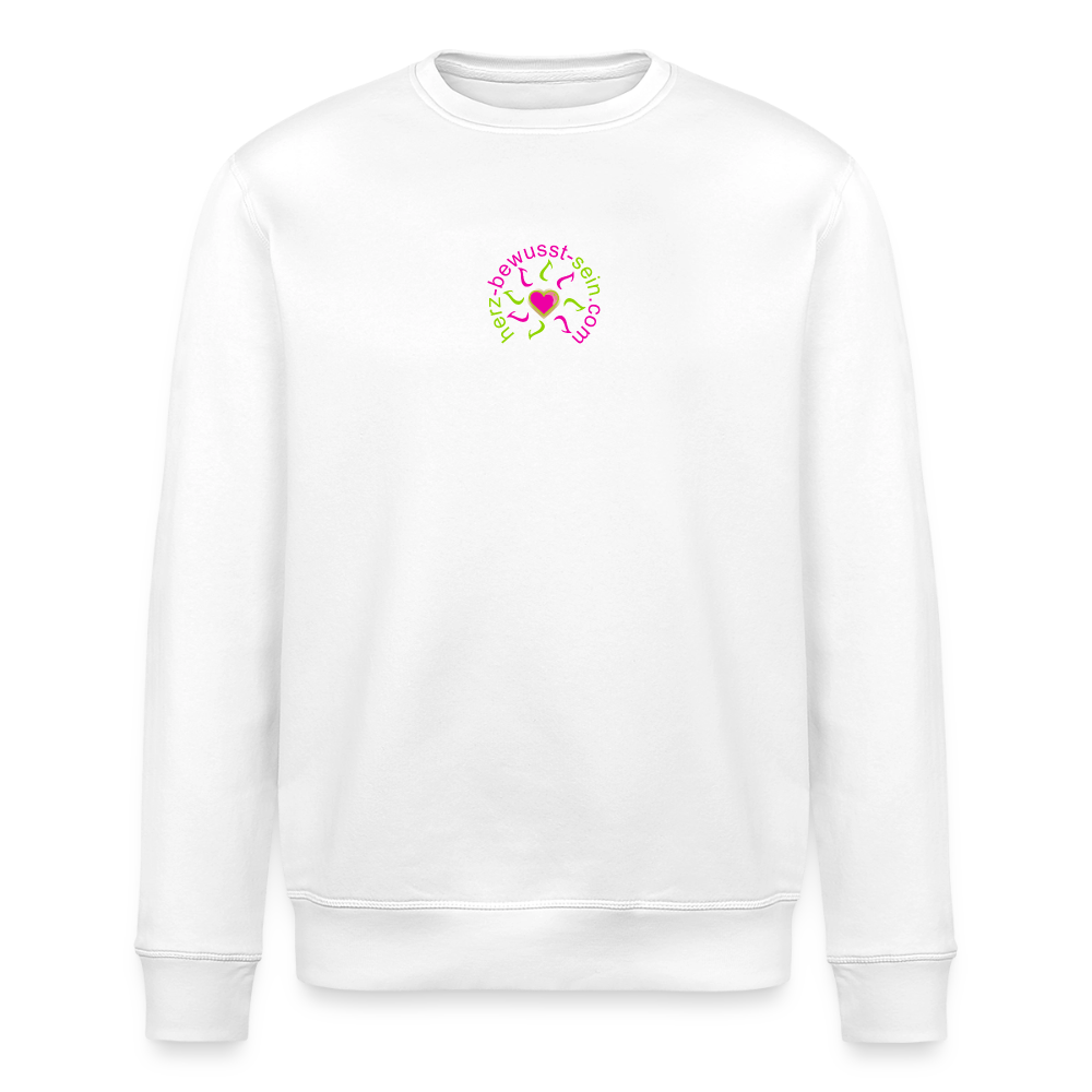Unisex Bio-Sweatshirt Herz-bewusst-sein - Weiß