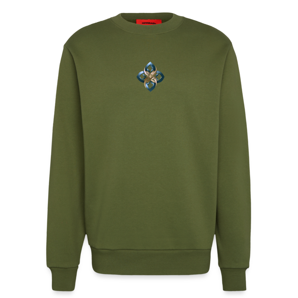 chisign Organic Relaxed Crew Neck Made in EU - MOSS GREEN