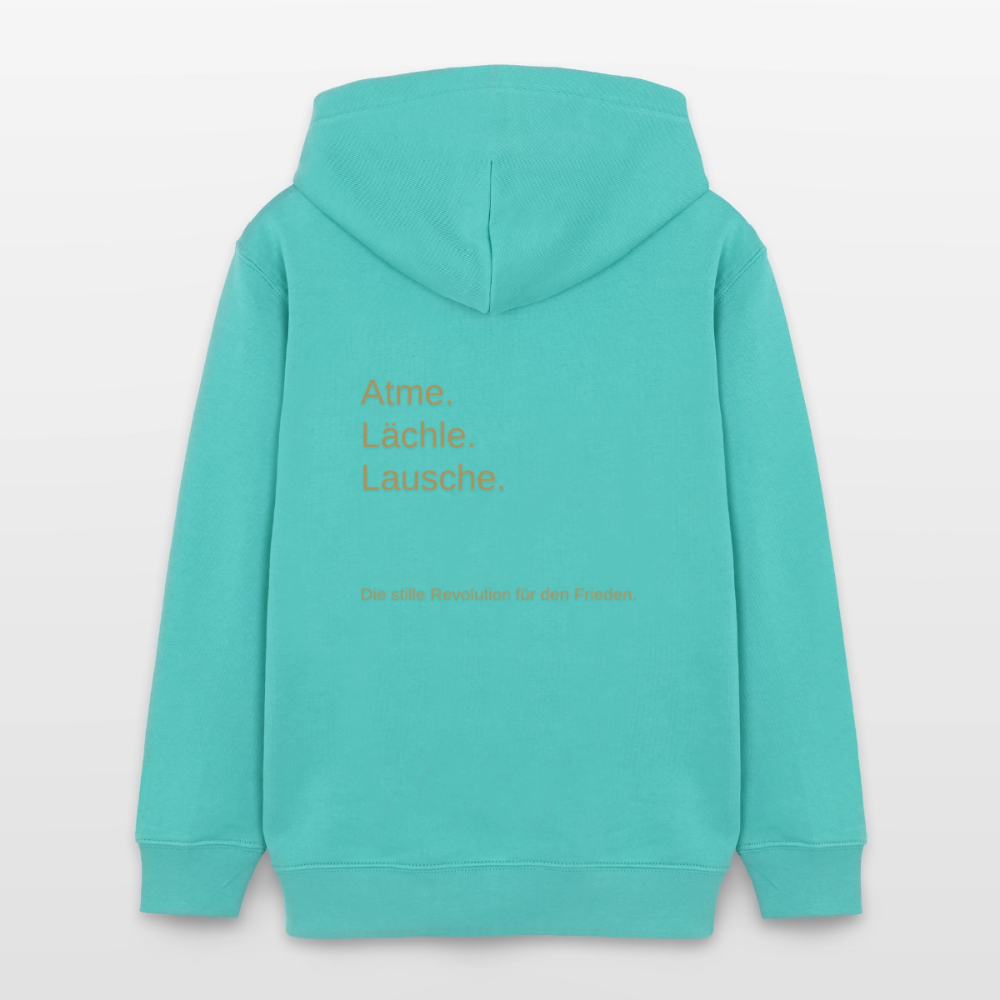 Teenager Organic Hoodie Mini Cruiser "Monade - Poolblau