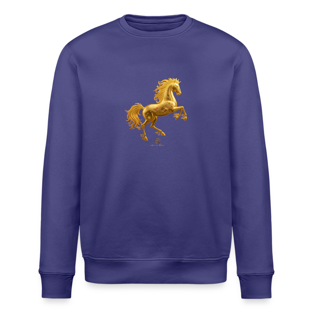 Unisex Bio-Sweatshirt "Feuerpferd" - Dämmerung