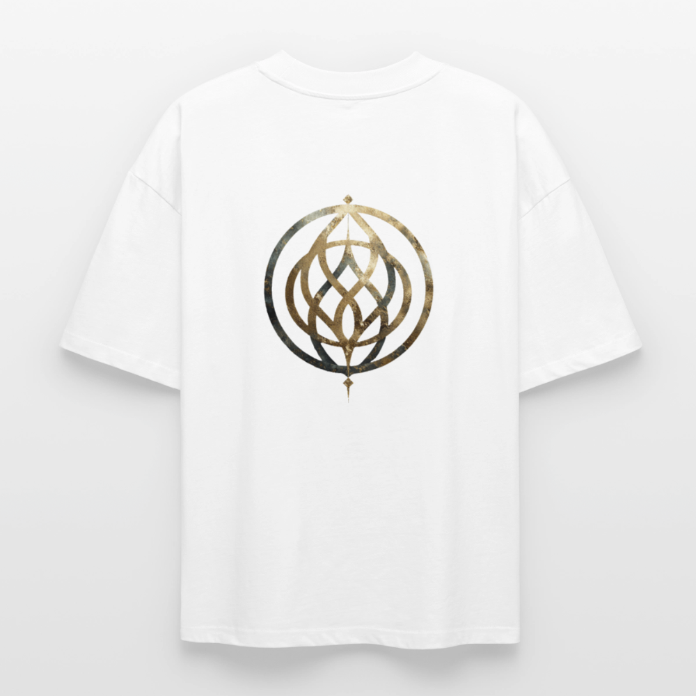 Heavyweight Unisex Bio T-Shirt „Pax Interna“ – der innere Frieden" - Weiß