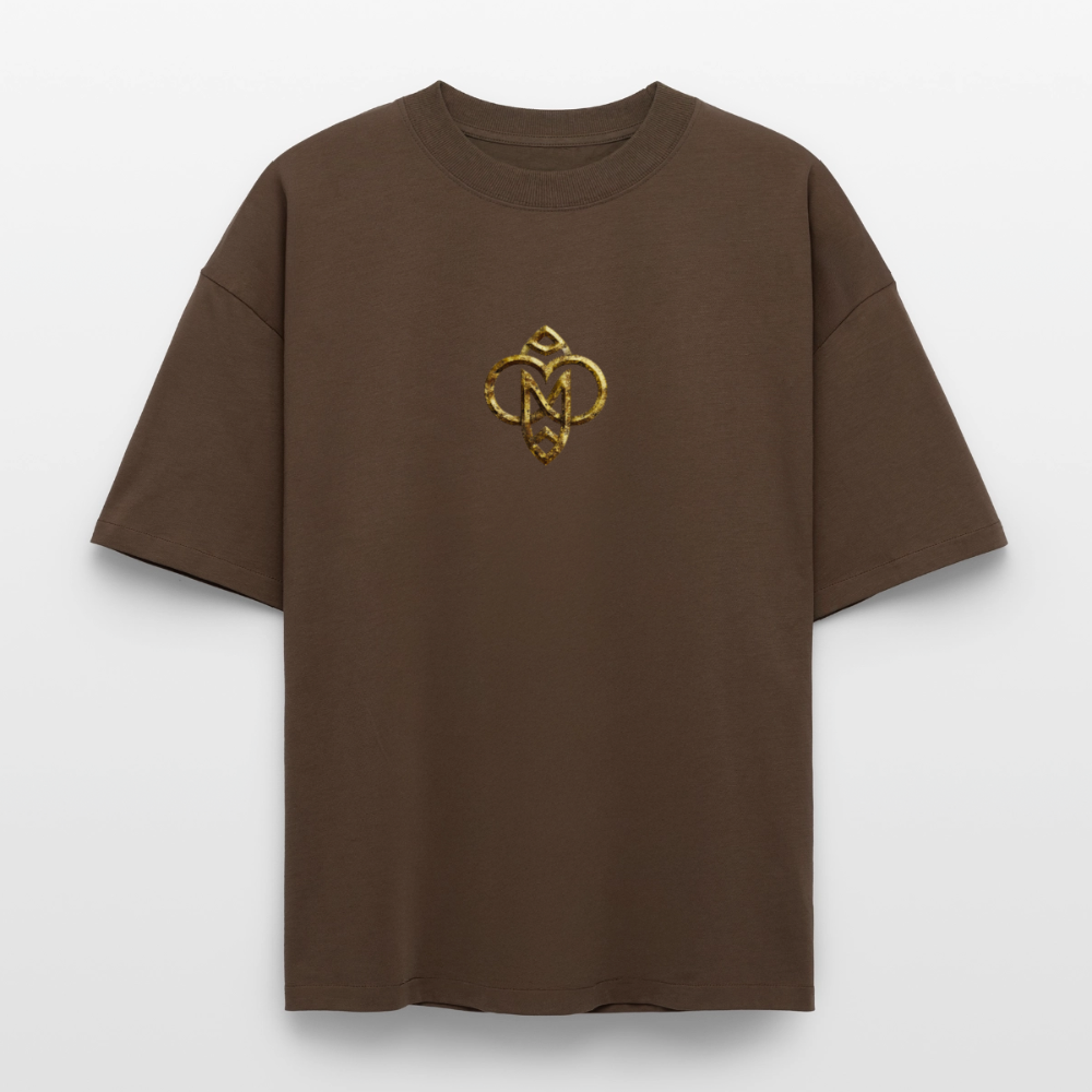 Heavyweight Unisex Bio T-Shirt "Höchste Monade" - Dunkelbraun