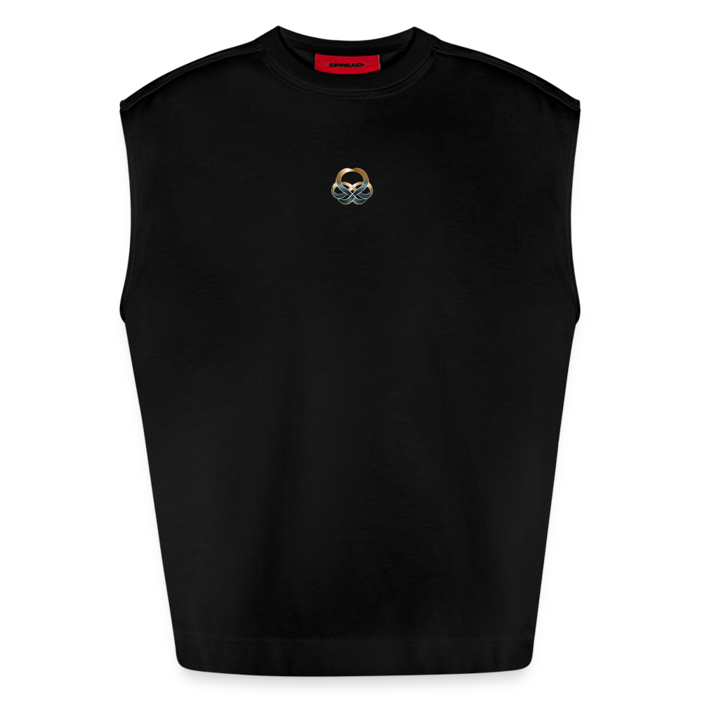 chiSign Heavyweight Oversized Organic Tank Top Made in EU - SOLID BLACK