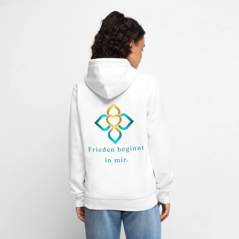Unisex  Premium Kapuzenjacke HO’OPONOPONO - Weiß