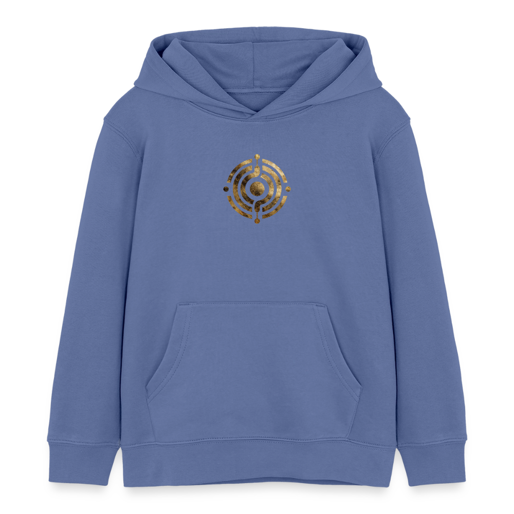 Kinder Organic Hoodie Mini Cruiser "Monade" - Blau