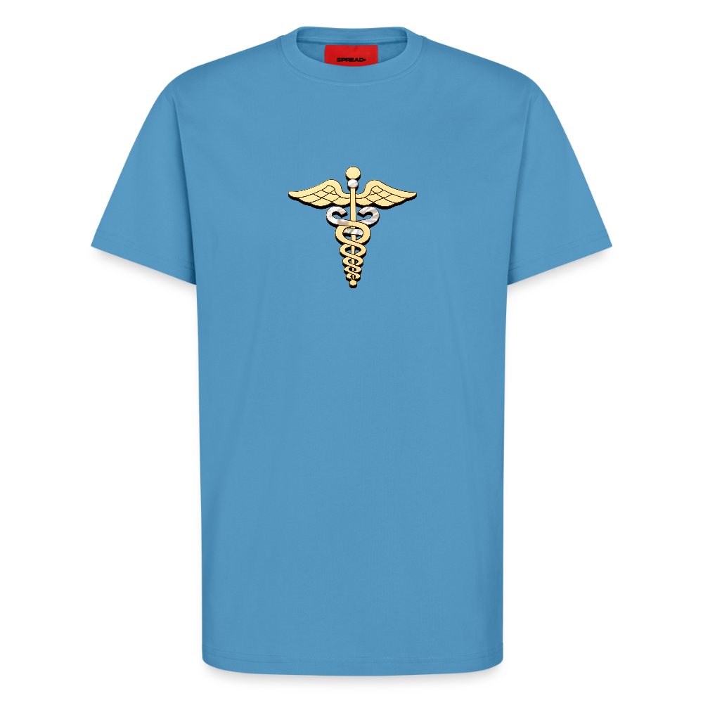 chiSign Merkurstab Organic Relaxed T-Shirt Made in EU -  Sol Blue