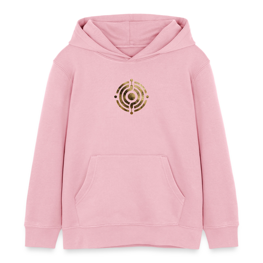 Kinder Organic Hoodie Mini Cruiser "Monade" - Hellrosa