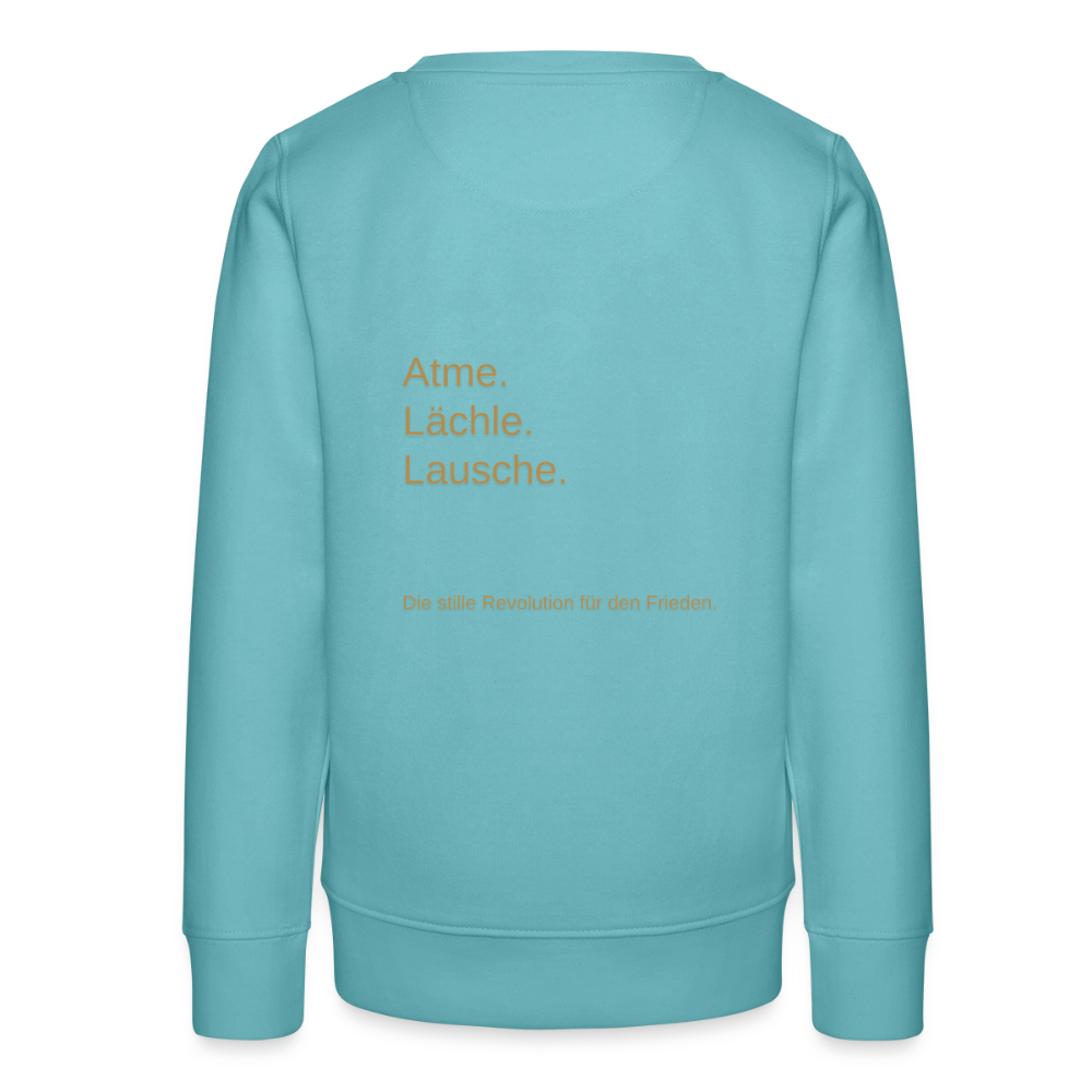 Teenager Organic Sweatshirt Mini Changer "Monade" - Pastelltürkis
