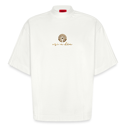 Heavyweight Oversized Organic Boxy T-Shirt Made in EU ORI A DÉA - OFF WHITE