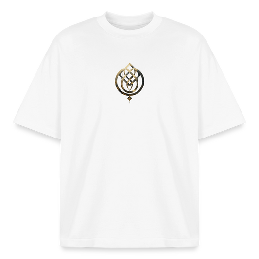 Heavyweight Unisex BioT-Shirt "Anima Soluta" vorne & hinten bedruckt - Weiß