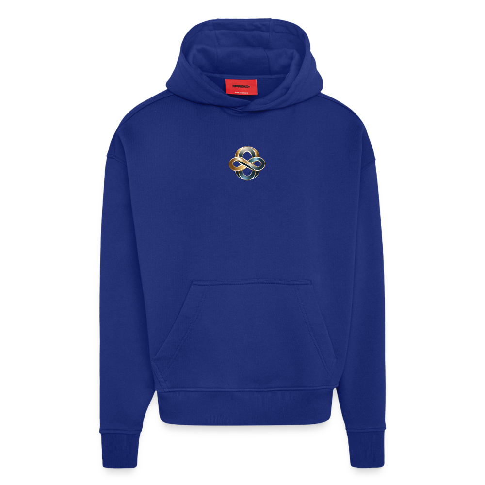 chiSign Quantenheilsymbol  Wissen und Selbstbildung Heavyweight Oversized Organic Hoodie Made in EU - Iconic Blue