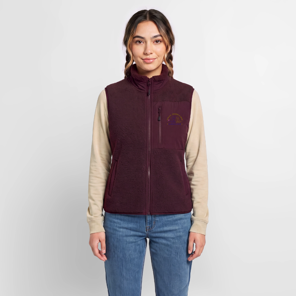 Hundeglück Unisex Sherpaweste von Stanley/Stella - Maroon