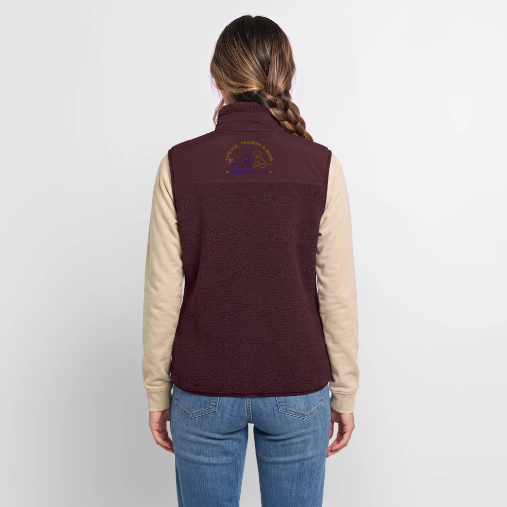 Hundeglück Unisex Sherpaweste von Stanley/Stella - Maroon