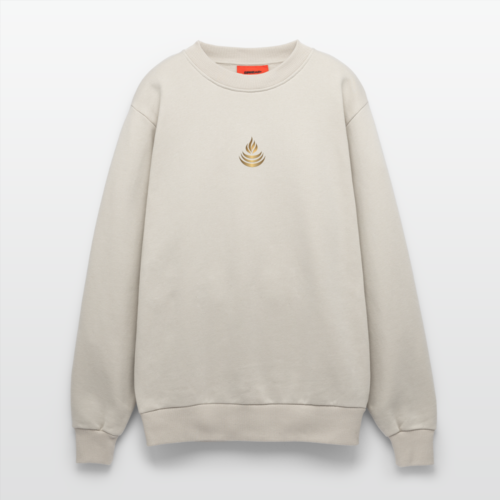 chiSign Quantenheilsymbol "Reichtum & Erfolg"  Druck VS/RS  Organic Relaxed Crew Neck Made in EU - WARM CLAY