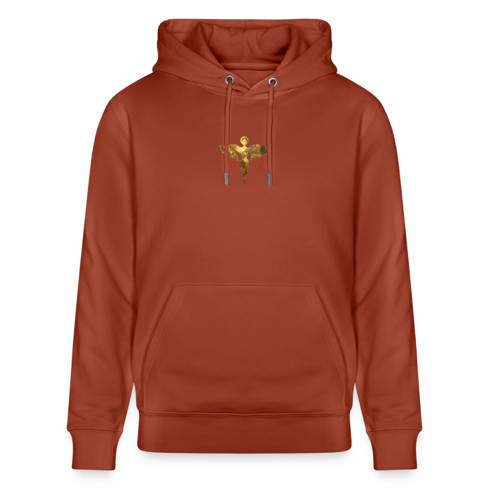 Unisex Bio-Hoodie hochwertig " Gaia" - Terrakotta