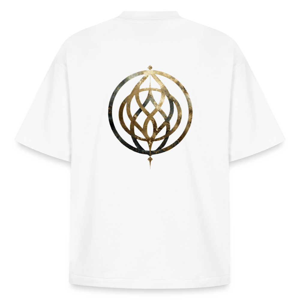 Heavyweight Unisex Bio T-Shirt „Pax Interna“ – der innere Frieden" - Weiß