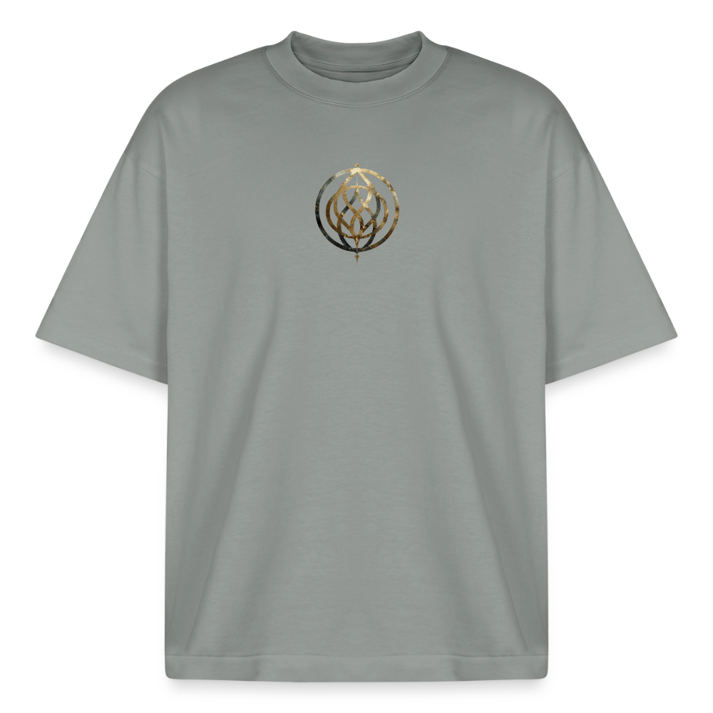 Heavyweight Unisex Bio T-Shirt „Pax Interna“ – der innere Frieden" - Nebelgrau